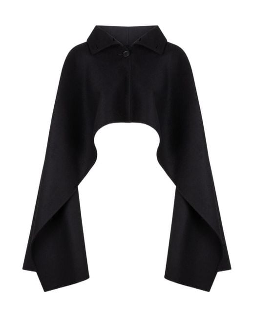 Fabiana Filippi Black Collared Cape