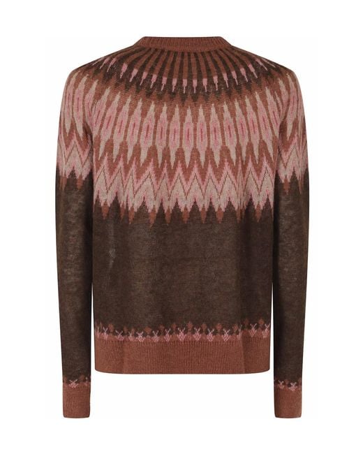 Roberto Collina Brown Long Sleeve Sweater