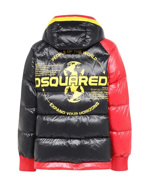 DSquared² Pink Crest Puffer Jacket for men