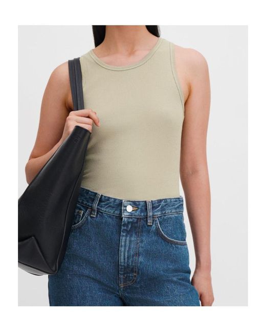 Filippa K Green Fine Rib Tank Top
