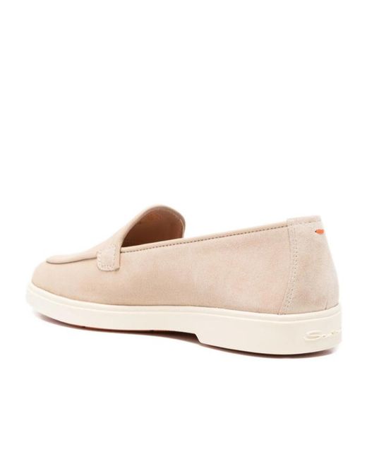 Santoni Natural Debora Slip-On Loafers