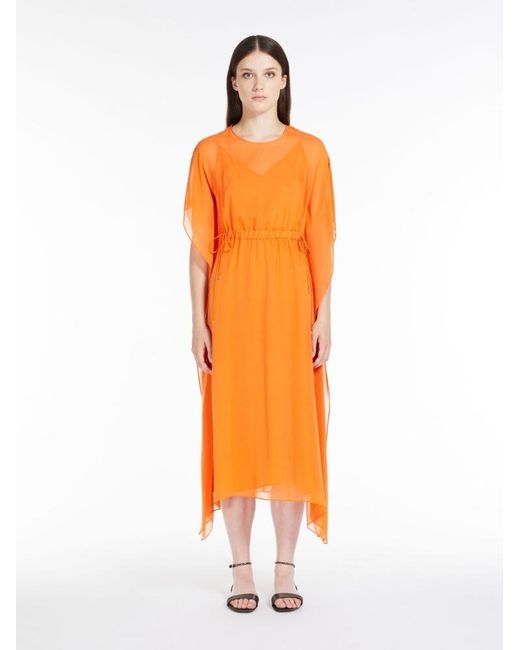Max Mara Orange Studio Calenda Crewneck Midi Dress