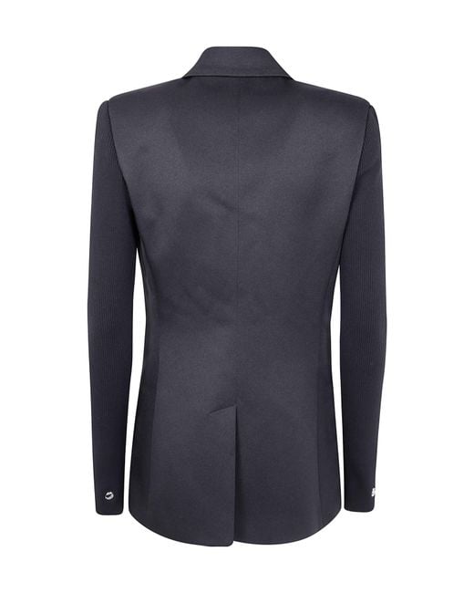 Coperni Blue Hybrid Rib Tailored Jacket
