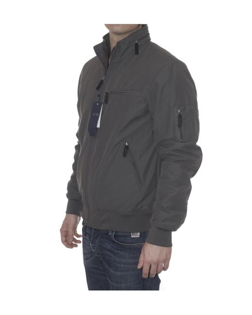 Armani Jeans Gray Long Sleeve Casual Jacket for men