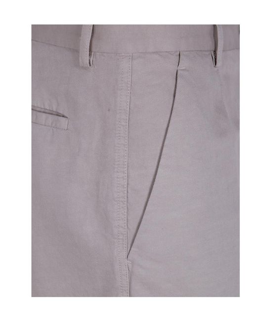 Zegna Gray Tailored Bermuda Shorts for men