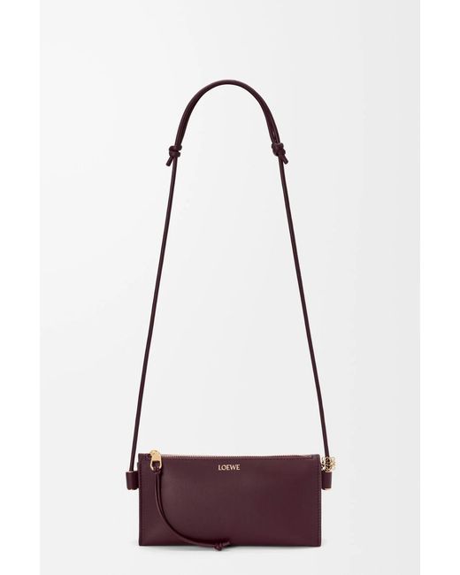 Loewe Purple Joya Leather Pouch
