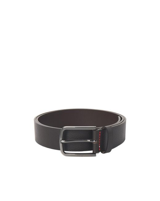 Boss Multicolor Lychee-Patterned Leather Belt for men