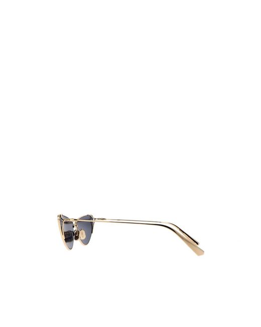 Dior Blue Eyewear Butterfly Frame Sunglasses