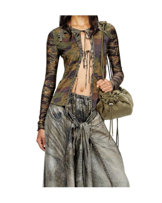 DIESEL Green T-Afry Top