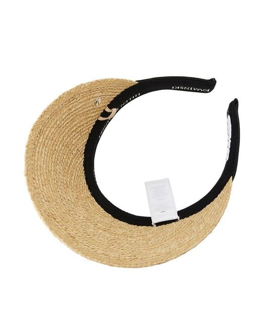 Helen Kaminski Natural Logo Detailed Interwovened Hat