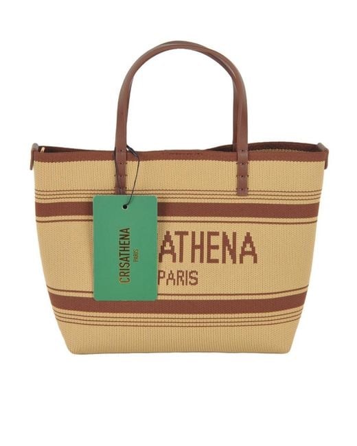 Crisathena Metallic Small Handle Shoulder Bag