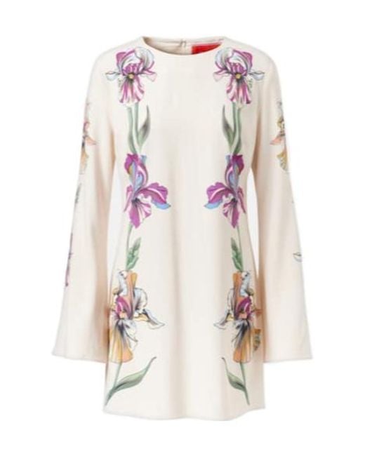 LaDoubleJ Pink Supremes Swing Floral Jersey Minidress