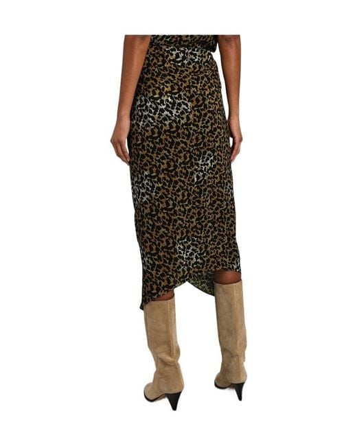 Isabel Marant Green Azaria Draped Midi Skirt