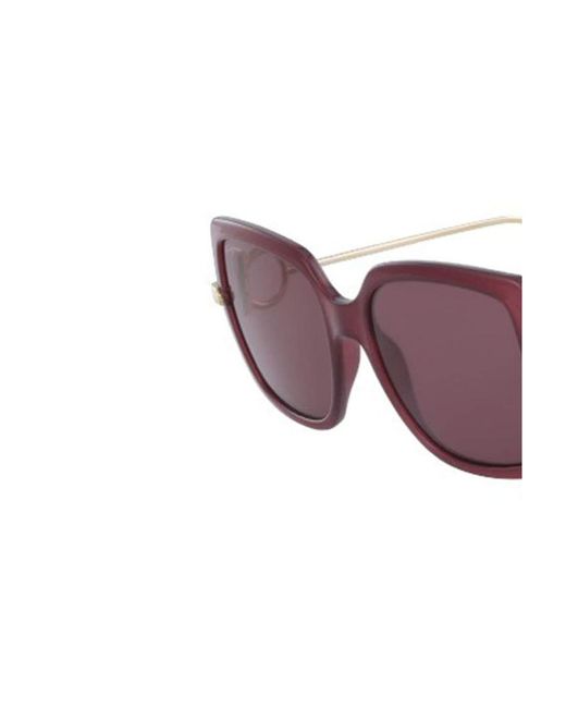 Ferragamo Purple Logo Sunglasses for men