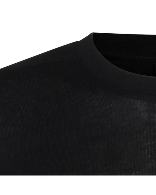 Thom Krom Black Sheer Crew-Neck T-Shirt for men