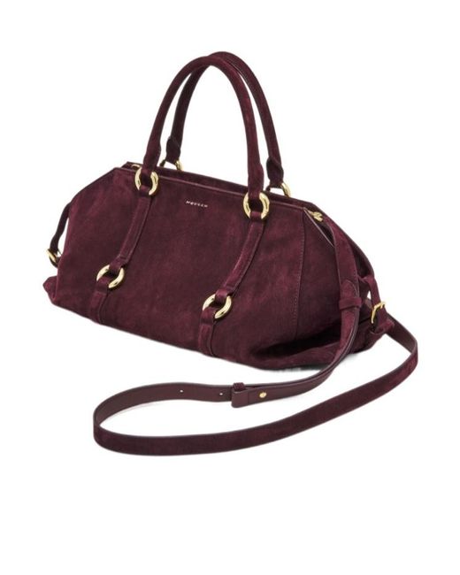 Alexander McQueen Purple Farringdon Medium Tote Bag