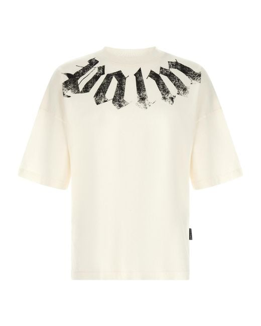 Palm Angels White Short-Sleeved T-Shirt for men