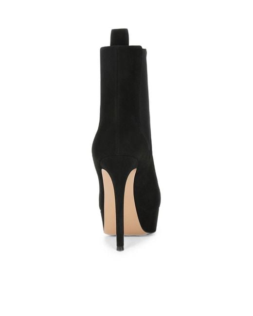 Gianvito Rossi Black Platform Ankle Boots