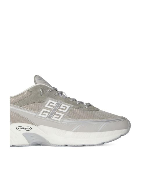 Givenchy Gray Nfnty-52 Lace-Up Sneakers for men