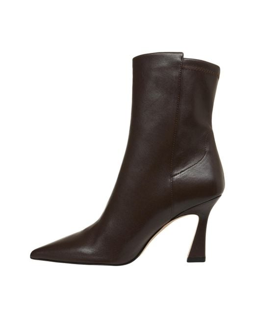 Stuart Weitzman Brown Pointed Ankle Boots