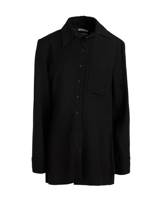 Tory Burch Black Solid Long-Sleeve Blouse