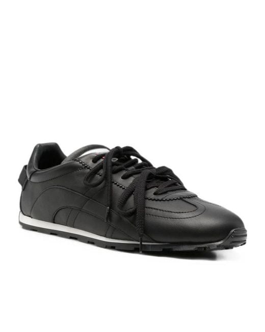 DSquared² Black Lace-Up Low-Top Casual Shoes for men