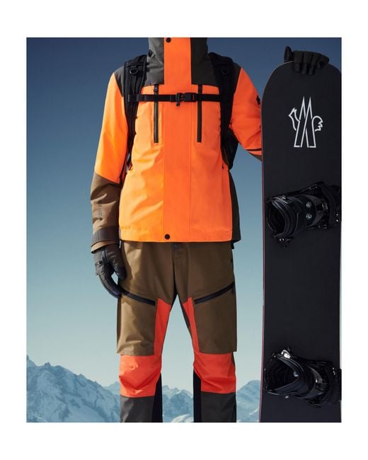 Moncler Orange Cerniat Ski Jacket for men