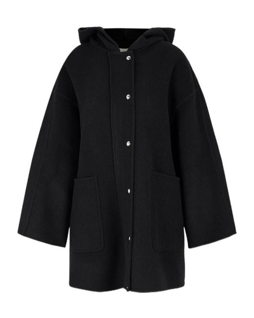 Khaite Black Long-Sleeved Coat