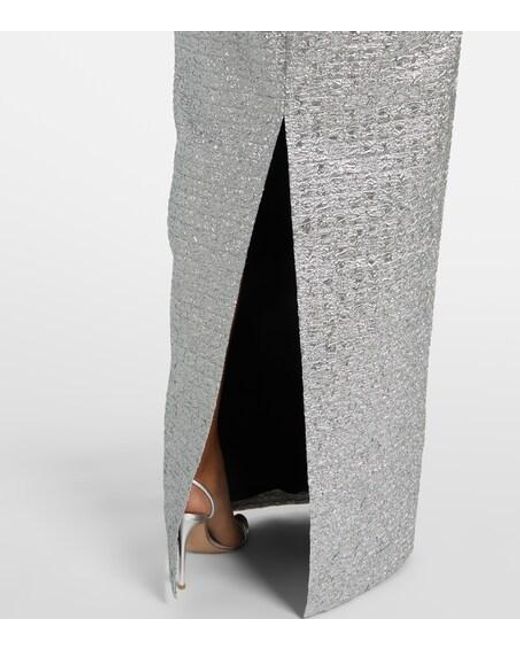 Emilia Wickstead Gray Sleeveless Long Dress