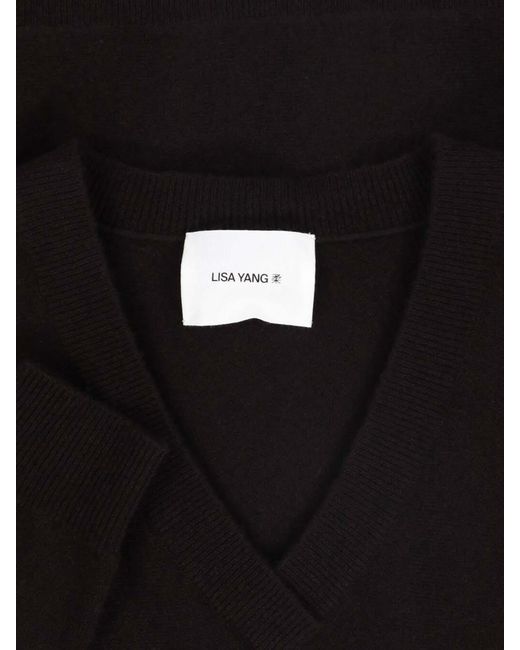 Lisa Yang Black V-Neck Sweater