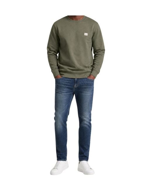 Calvin Klein Green Crew Neck Sweatshirt for men