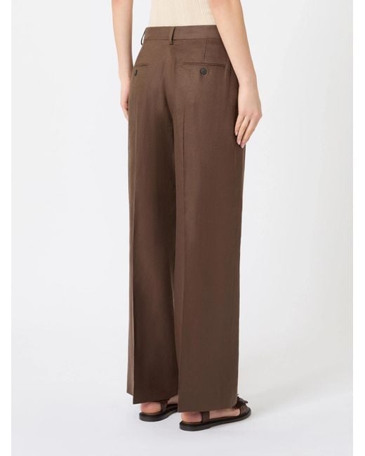 Weekend by Maxmara Brown Casual Pants With Belt Loops
