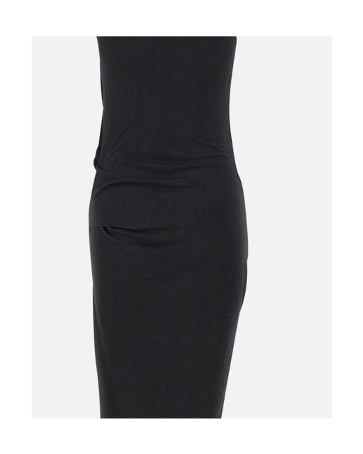Entire studios Black Draped Sleeveless Dress