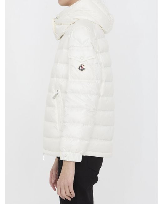 Moncler White Dalles Short Down Jacket