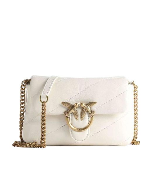 Pinko Natural Love Baby Puff Quilted Crossbody Bag