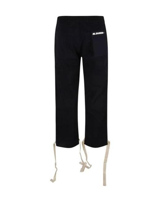 Jil Sander Black Denim Classic Trousers