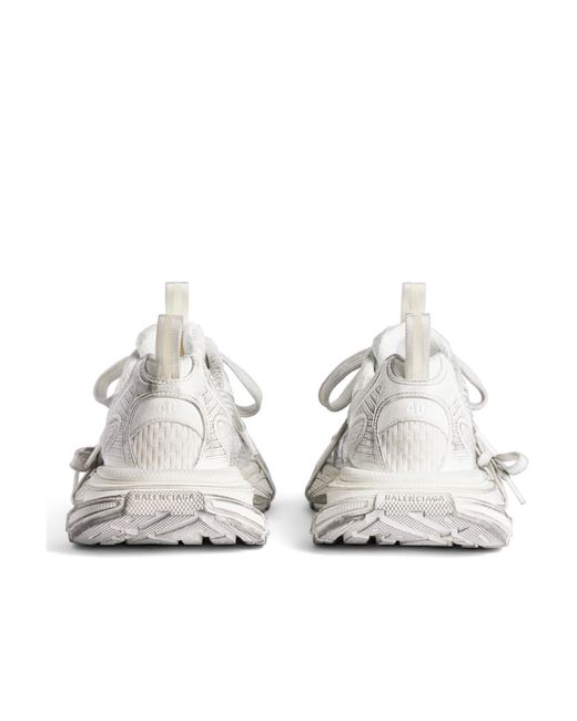 Balenciaga White 3Xl Distressed Low-Top Sneakers