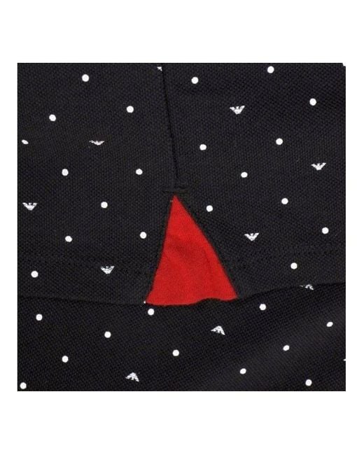 Armani Jeans Black Logo Details Polo Shirt for men