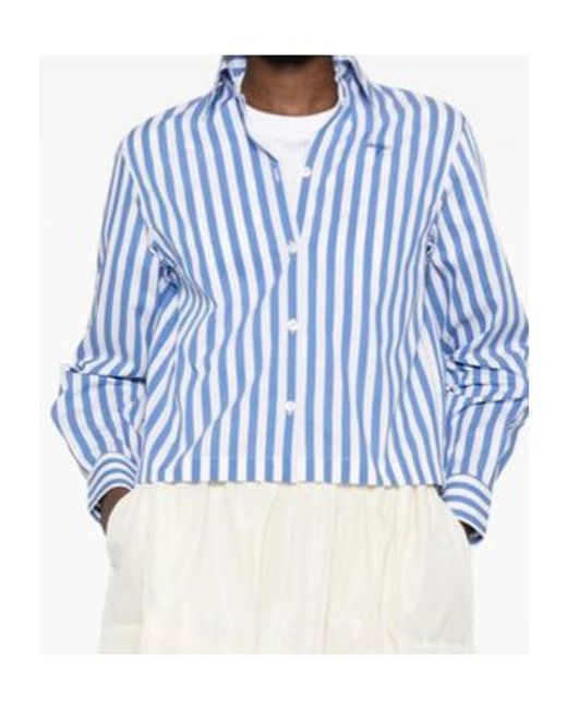 Maison Labiche Blue Striped Shirt