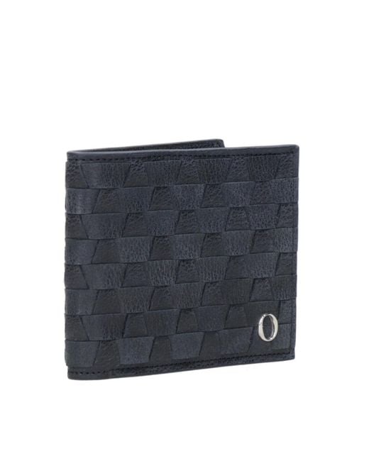 Orciani Blue Woven Wallet for men