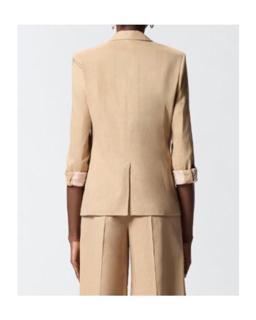 Pinko Natural Single-Breasted Jacket