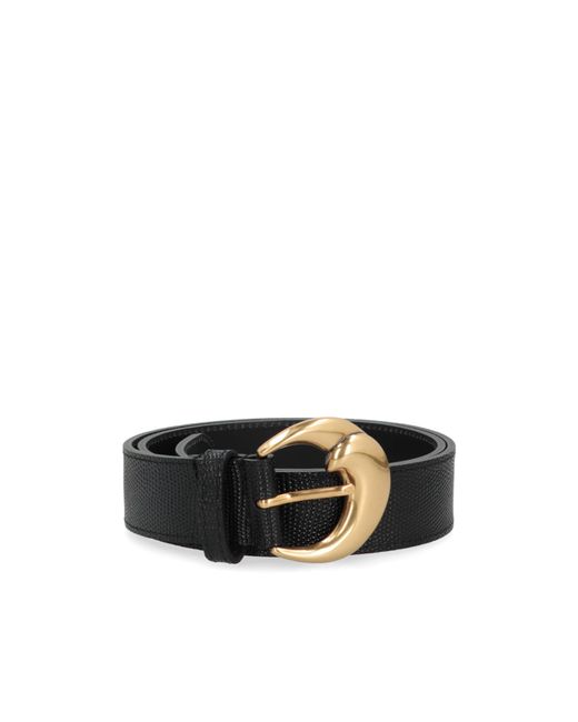 Etro Black Paisly Buckle Leather Belt