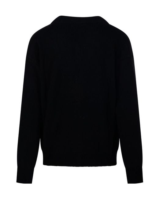 A PAPER KID Black Buttoned Patch-Pocket Cardigan for men