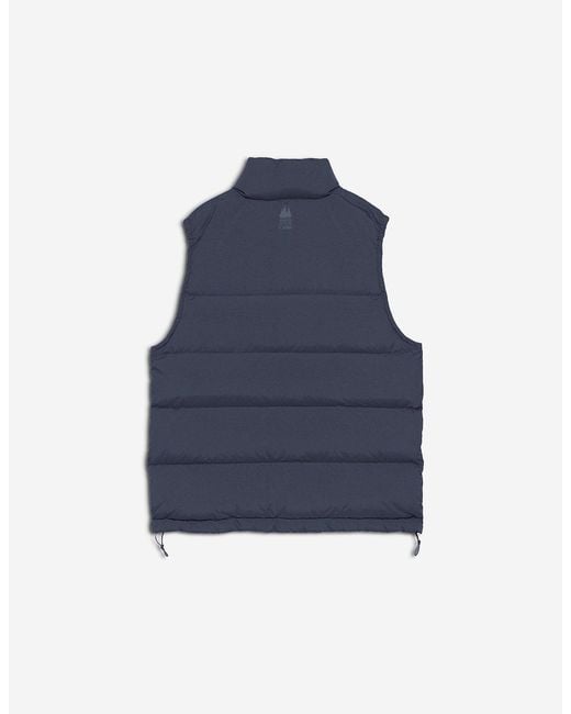 Maison Kitsuné Blue Puffer Gilet for men