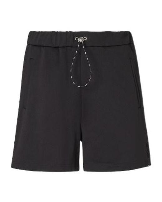 Fendi Black Drawstring Bermuda Shorts for men