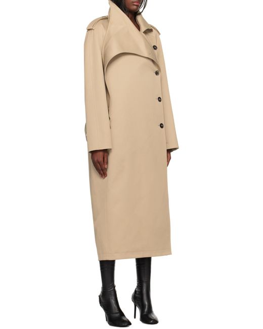 Courreges White Courrèges Button-Up Long Trench Coat