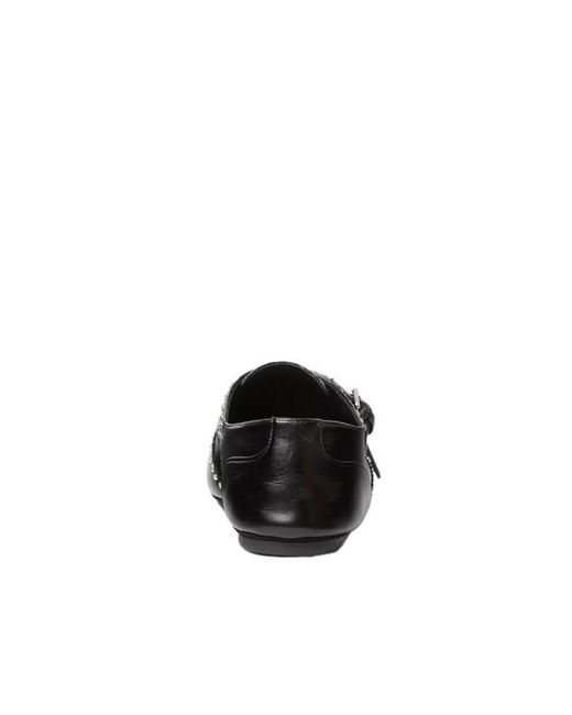 Fendi Black Studded Double Monk Strap Loafers