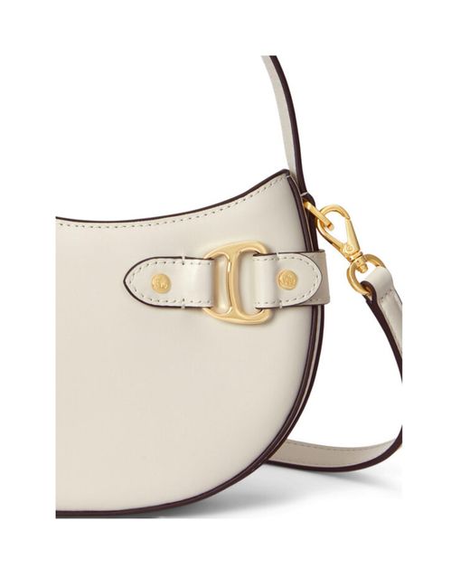 Ralph Lauren White Top Handle Shoulder Bag