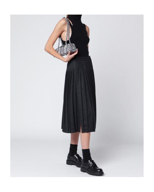 Roberto Collina Black Sleeveless Turtleneck Knitwear