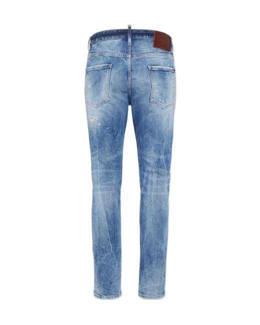 DSquared² Blue Distressed Cool Guy Jeans for men